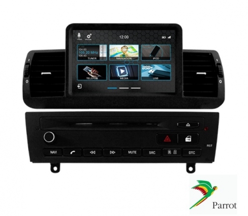 BMW Navigatie 1 serie 2004-2014 dvd Parrot carkit usb apple carplay android auto OBC TMC