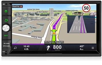 2 din navigatie 7 inch touchscreen android auto draadloos apple carplay