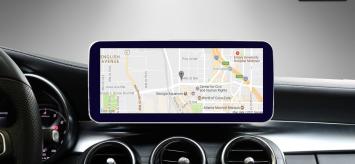 Mercedes GLC klasse navigatie 2014-2018 carkit 10.25 inch scherm android 12 draadloos carplay en android auto