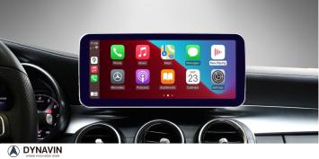 Mercedes C klasse w205 navigatie 2014-2018 carkit android 10 met draadloos carplay