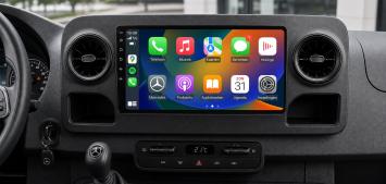 Navigatie voor Mercedes Sprinter vanaf 2018 touchScreen android 11 carkit overname boordcomputer  Carplay android auto