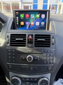 Mercedes C klasse W204 2007-2011 navigatie carkit android apple carplay android auto