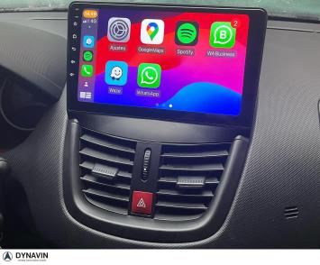 Peugeot 207 radio navigatie carkit android 14 draadloos apple carplay android auto usb 64GB