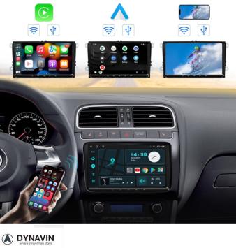 Navigatie vw polo vanaf 2014 navigatie 10.1 inch scherm carkit carplay en android auto