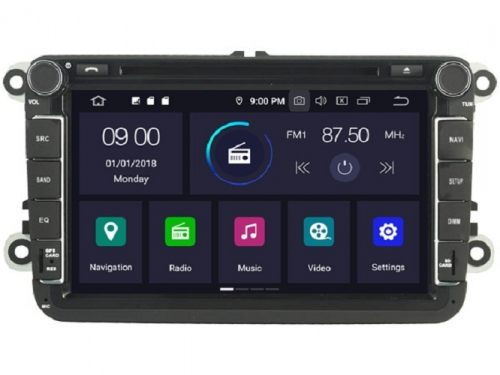 Navigatie voor volkswagen 8 inch carkit usb sd wifi android 12 carkit apple carplay android auto 64gb