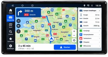 Fiat ducato camper navigatie 2006-2026 draadloo apple carplay android auto android 16