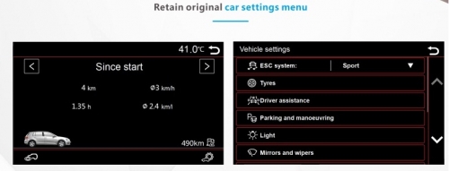 Navigatie VW tiguan vanaf 2017 touch Screen parrot carkit overname boordcomputer TMC DAB+ Carplay android Auto
