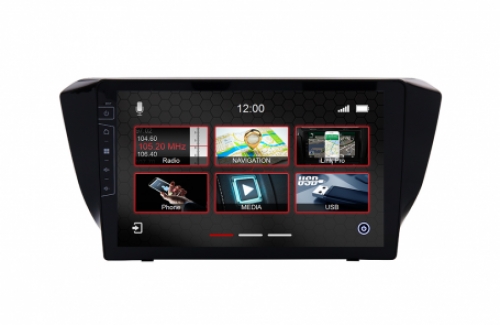 Navigatie skoda superb vanaf 2016 touch Screen parrot carkit overname boordcomputer TMC Carplay android Auto 