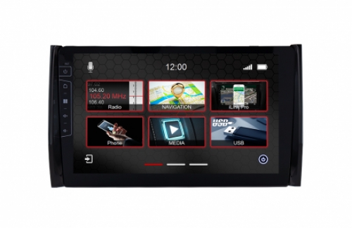 Navigatie skoda  kodiaq touch Screen parrot carkit overname boordcomputer TMC Carplay android Auto TMC 