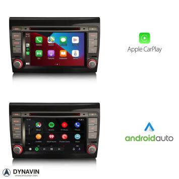 Navigatie fiat bravo 2007-2015 dvd carkit android 13 dvd usb apple carplay android auto