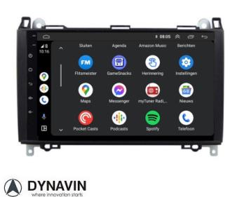 Mercedes sprinter 2006-2023 navigatie 10 inch carkit draadloos apple carplay android  128gb