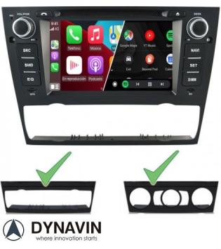 Navigatie BMW E90 3 serie 2005-2011 dvd carkit android 12 usb draadloos apple carplay android auto