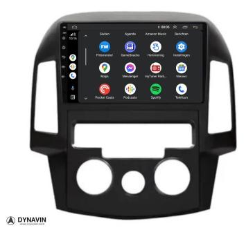 Navigatie Hyundai I30 2006-2011 android 13 carkit android auto apple carplay usb