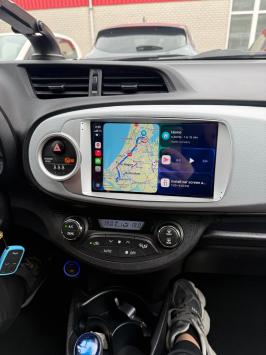 Navigatie Toyota Yaris Hybride 2011-2019 carkit android 15 draadloos apple carplay android auto