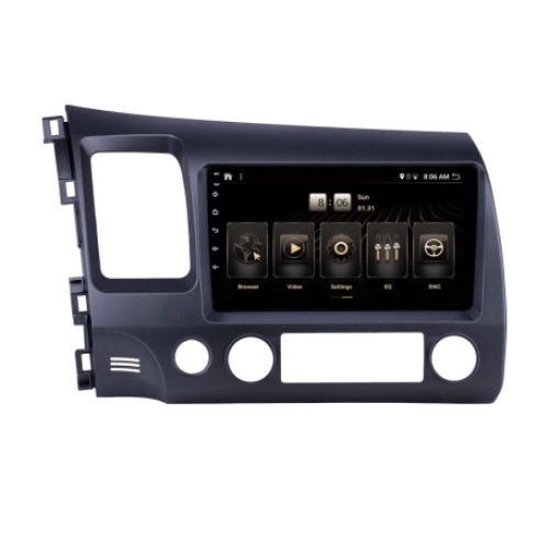 Honda Civic hybride 2007-2011 10.1 inch navigatie carkit android 13 apple carplay android auto