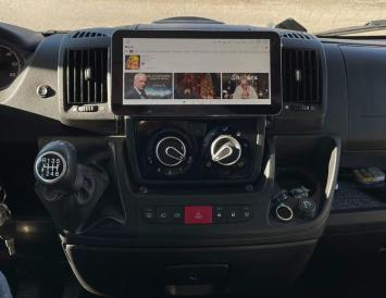 Fiat ducato camper navigatie 2006-2026 draadloos apple carplay android auto android 16 Qualcomm 10.1 inch