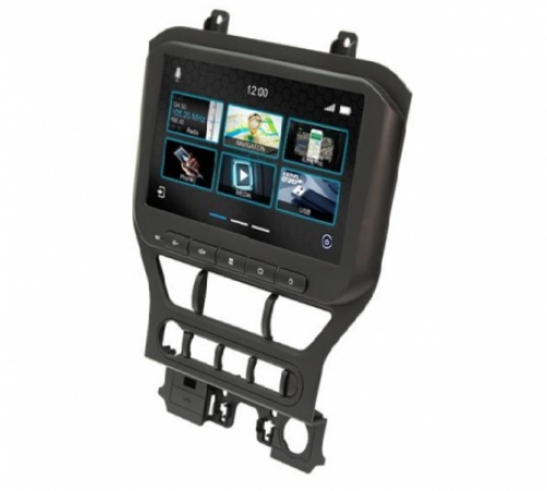 Navigatie Ford mustang 2015-2021 touch Screen parrot carkit overname boordcomputer Carplay android auto met origineel 4 inch scherm