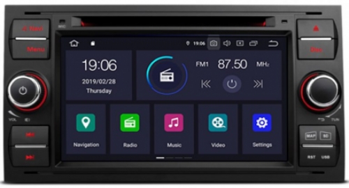 Ford Focus tm 2007 navigatie dvd carkit android 12  usb apple carplay android auto 