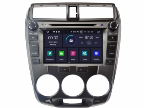 Honda City navigatie 2008 tot 2014 android 10 carkit usb 64GB