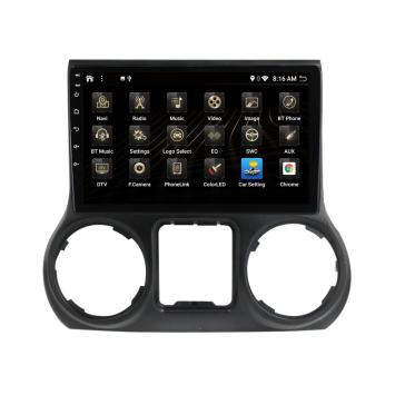 Navigatie Jeep Wrangler 2011-2014 carkit android 10 touchscreen usb apple carplay android auto