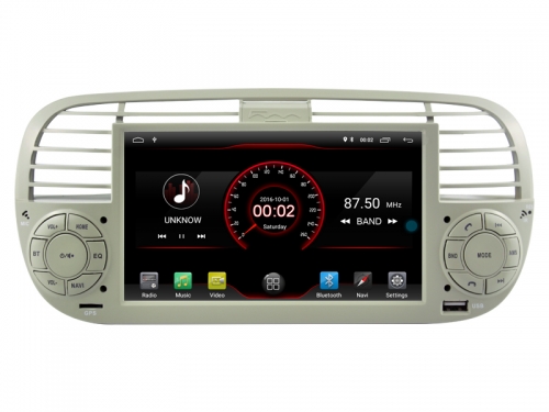 Navigatie fiat 500 2007-2015 carkit android 12 carplay android auto 