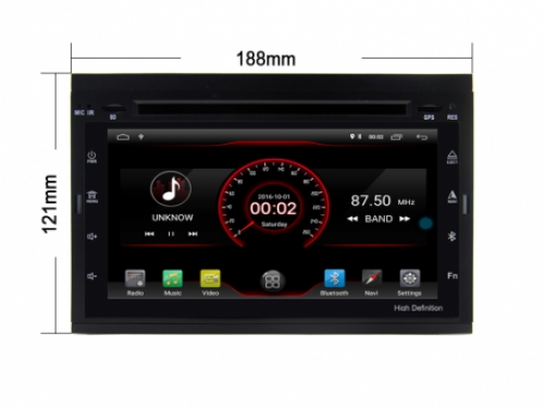 Navigatie Peugeot 307 2002-2009 dvd carkit usb android 12 carplay android auto