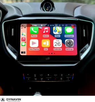 Autoradio navigatie Maserati Ghibli 2014 -2021 Dsp draadloos Carplay android auto 128GB