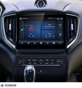 Autoradio navigatie Maserati Ghibli 2014 -2021 Dsp draadloos Carplay android auto 128GB