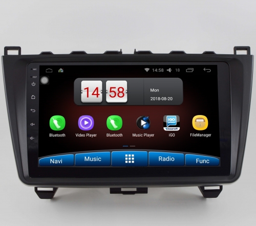 Mazda 6 2008-2012 navigatie  touchscreen carkit android 12 apple carplay en android auto