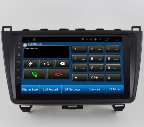 Mazda 6 2008-2012 navigatie  touchscreen carkit android 12 apple carplay en android auto