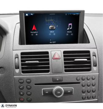 Mercedes C klasse W204 2007-2011 navigatie carkit android 10 usb
