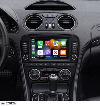 Mercedes SL R230 2001-2012 radio navigatie bluetooth android 12 draadloos apple carplay android auto overname bose