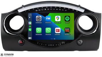 Navigatie Mini Cooper R52 2000-2007 carkit touchscreen android 15 met draadloos apple carplay android auto