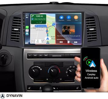 Navigatie Jeep Cherokee 2004-2010 carkit android draadloos apple carplay usb