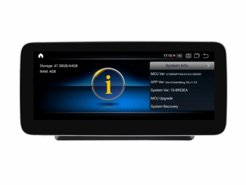 Mercedes C klasse w205 navigatie 2014-2018 carkit android 10 met draadloos carplay
