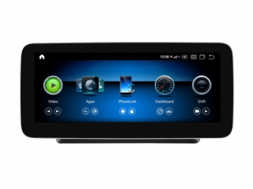 Mercedes C klasse w205 navigatie 2014-2018 carkit android 10 met draadloos carplay