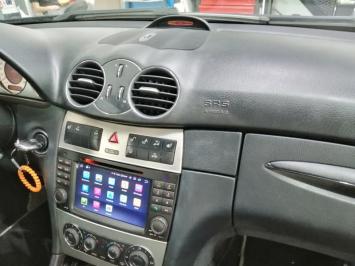 Mercedes CLK w209 Klasse vanaf 2004  navigatie dvd Parrot carkit carplay Android auto