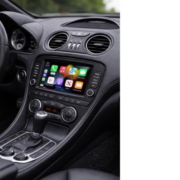 Mercedes SL R230 2001-2012 radio navigatie bluetooth android 16 draadloos apple carplay android auto overname bose