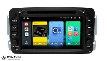 Mercedes C klasse 2000-2004 w203 navigatie dvd carkit android 13 apple carplay usb 64GB