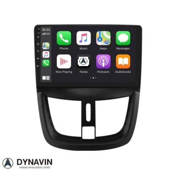 Peugeot 207 radio navigatie carkit android 14 draadloos apple carplay android auto usb 64GB