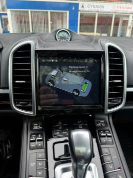 Navigatie Porsche Cayenne 2011-2017 carkit android 14 met apple carplay en android auto overname bose