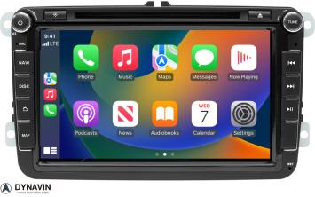 Skoda Navigatie dvd carkit android 13 usb 64GB draadloos apple caprlay android auto  8 Inch