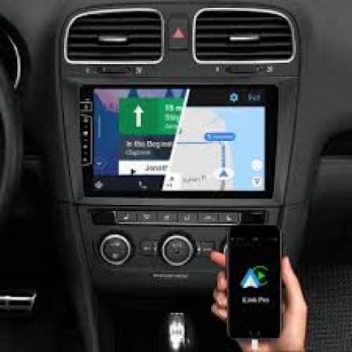 Navigatie VW golf 6 touchscreen parrot carkit overname boordcomputer TMC Carplay android Auto