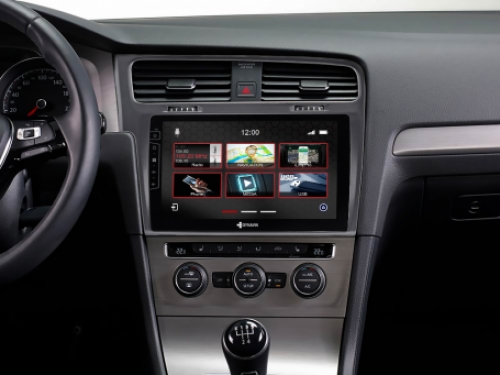 Navigatie VW Golf 7 10.1 Touch Screen parrot carkit overname boordcomputer apple car play android auto TMC