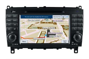 Mercedes CLK w209 Klasse vanaf 2004  navigatie dvd Parrot carkit carplay Android auto