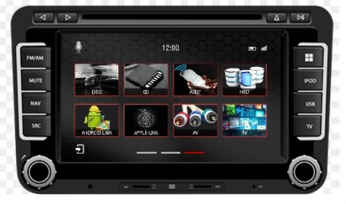 Geschikt voor volkswagen EOS Navigatie apple carplay Android auto Parrot carkit TMC DAB+