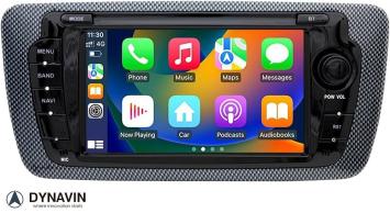 Seat Ibiza navigatie 2008-2015 dvd carkit android 15 usb 64 gb apple carplay android auto
