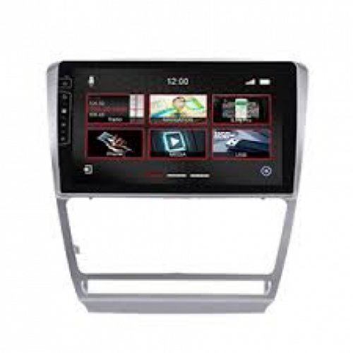 Navigatie skoda octavia II 2004-2013 touch Screen parrot carkit overname boordcomputer TMC Carplay android Auto  