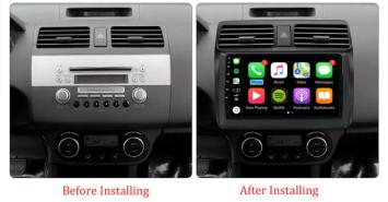 Suzuki swift 2004-2009 navigatie carkit full touch 10.1 inch android 12 usb carplay android auto