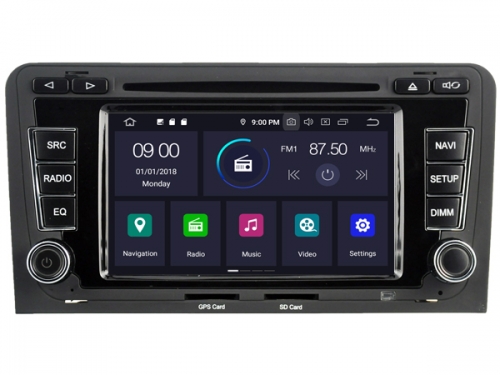 Navigatie AUDI A3 2003-2012 dvd carkit android 12 usb apple carplay android auto 